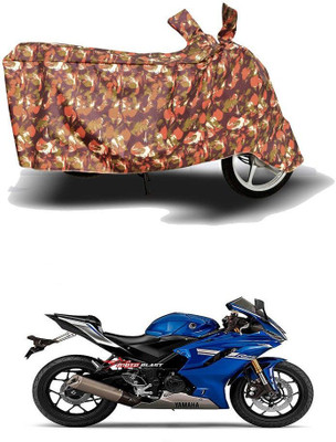 Varnwal E Commerce Waterproof Two Wheeler Cover for Yamaha(YZF R25, Red)
