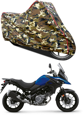 PAGORA Waterproof Two Wheeler Cover for Suzuki(V-Strom 650 XT, Yellow)