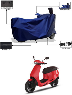 GOSHIV-car and bike accessories Two Wheeler Cover for Ola(Blue)
