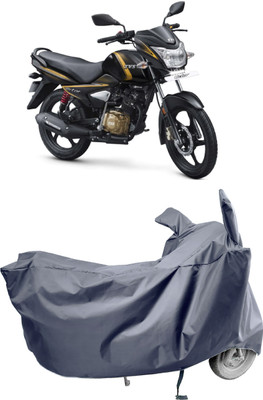 Amexride Two Wheeler Cover for TVS(Victor Premium BS6, Grey)