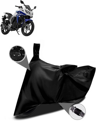 DeepShakshi AUTOMOTIVE Two Wheeler Cover for Yamaha(Fazer-250 BS6, Black)