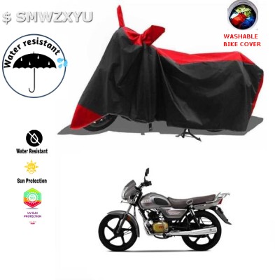 smwzxyu Waterproof Two Wheeler Cover for TVS(Apache RTR 310 BS6, Black, Red)