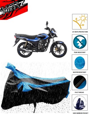 J S R Waterproof Two Wheeler Cover for Bajaj(Platina 110 H-Gear, Blue)