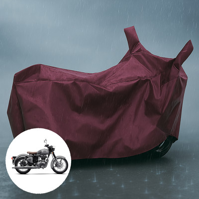 PAGORA Waterproof Two Wheeler Cover for Royal Enfield(Classic 500, Maroon)