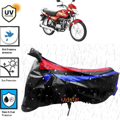 Mdstar Waterproof Two Wheeler Cover for Hero(HF Deluxe, Black)