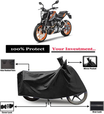 KEDIT Two Wheeler Cover for KTM(125 Duke, Black)