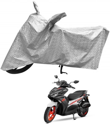 Auto Hub Waterproof Two Wheeler Cover for Yamaha(Aerox 155 Maxi, Silver)