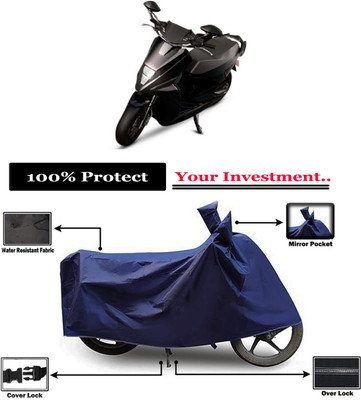 Amexride Two Wheeler Cover for Simple Energy(Simple One, Blue)