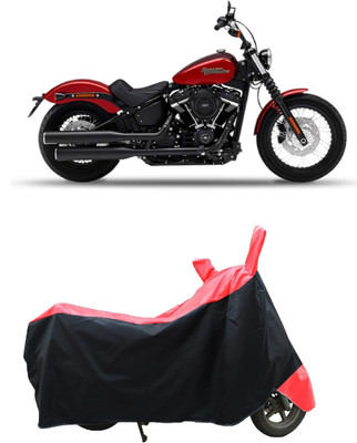 Coxtor Two Wheeler Cover for Harley Davidson(Street Bob, Red)