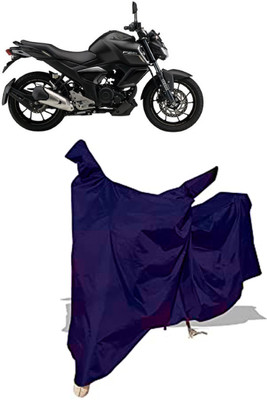 Amexride Two Wheeler Cover for Yamaha(FZS-FI V3 BS6 BS6, Blue)