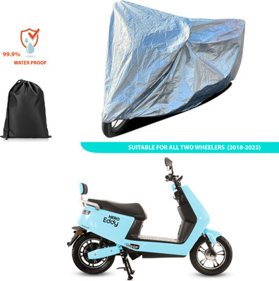 CODOKI Waterproof Two Wheeler Cover for Hero(Electric E-Sprint, Silver)