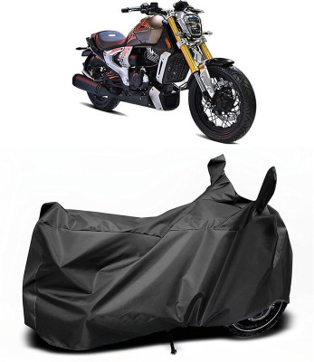 MADAFIYA Two Wheeler Cover for TVS(Zeppelin, Black)
