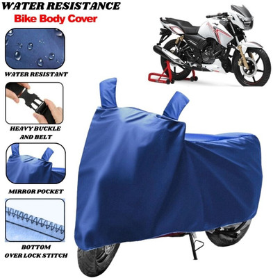 SRP PRODUCT Waterproof Two Wheeler Cover for TVS(Apache RTR 180, Blue)