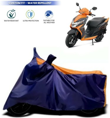 ma collections Waterproof Two Wheeler Cover for Honda(Scooty, Orange, Blue)