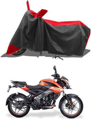 KEDIT Two Wheeler Cover for Bajaj(Pulsar NS125, Red, Black)