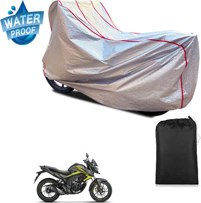 PAGORA Waterproof Two Wheeler Cover for Honda(CB Hornet 160, Silver)