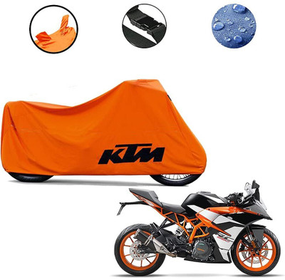 BRXR Waterproof Two Wheeler Cover for KTM(RC 200, Orange)