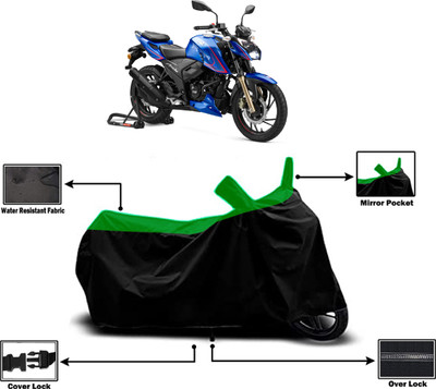 Amexride Two Wheeler Cover for TVS(Apache RTR 200, Green)
