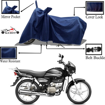 KEDIT Two Wheeler Cover for Hero(Blue)