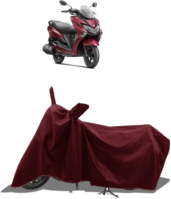 KEDIT Two Wheeler Cover for Suzuki(Burgman Street 125, Maroon)