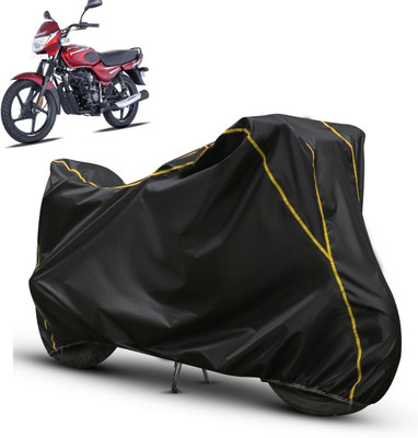 xodi Waterproof Two Wheeler Cover for Bajaj(Platina, Black, Yellow)