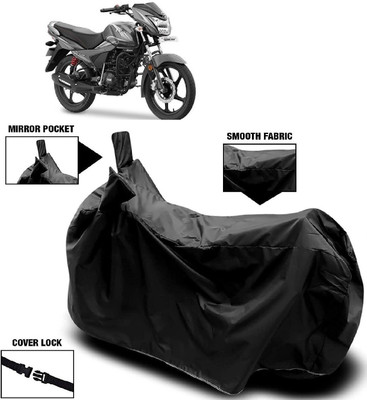 MMSSTAR Waterproof Two Wheeler Cover for TVS(Victor GLX, Black)