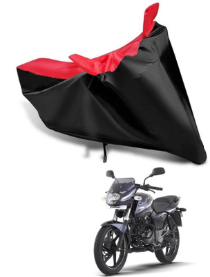 KEDIT Two Wheeler Cover for Bajaj(Pulsar 180 DTS-i, Red, Black)