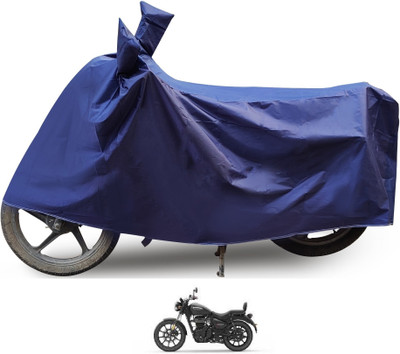 Euro Care Waterproof Two Wheeler Cover for Royal Enfield(Meteor 350, Blue)