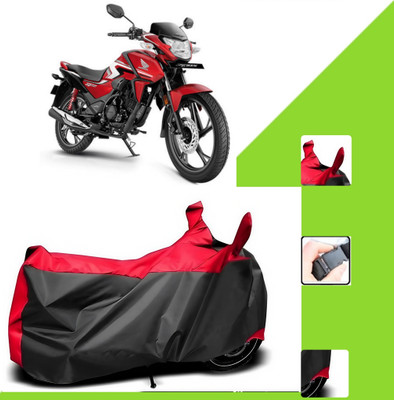 WMIZEXA Two Wheeler Cover for Honda(SP 125, Black, Red)