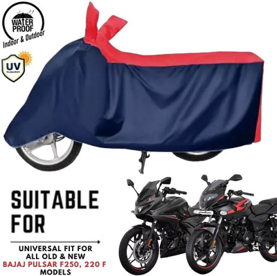 ZAQE Waterproof Two Wheeler Cover for Bajaj(Pulsar AS 150, Blue, Red)