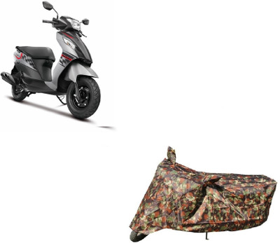 Anlopeproducts Waterproof Two Wheeler Cover for Suzuki(Let's, Red)