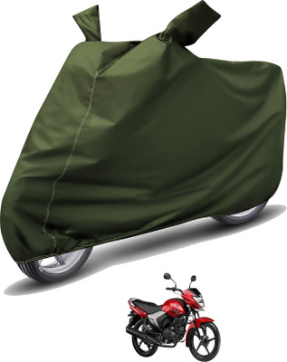 Auto Hub Waterproof Two Wheeler Cover for Yamaha(Saluto, Green)