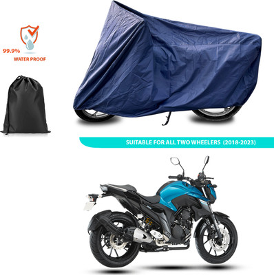 PAGORA Waterproof Two Wheeler Cover for Yamaha(FZ 25 BS6, Blue)