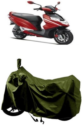 SUGASHRI Waterproof Two Wheeler Cover for Hero(Dare BS6, Green)