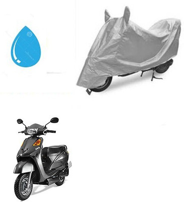 DeepShakshi AUTOMOTIVE Waterproof Two Wheeler Cover for Indus(Yo Spark, Silver)