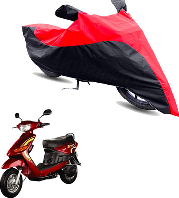 Motodreka Two Wheeler Cover for Indus(Yo Spark, Red, Black)
