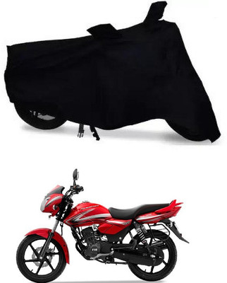 THE REAL ARV Waterproof Two Wheeler Cover for TVS(Phoenix 125, Black)