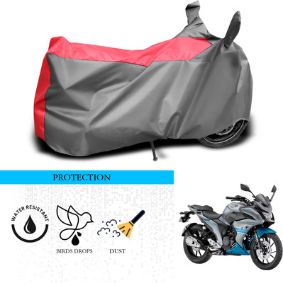 ANTHUB Waterproof Two Wheeler Cover for Yamaha(Fazer-250, Grey, Red)