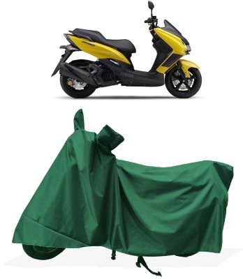 Tricway Two Wheeler Cover for Yamaha(Majesty S 155 maxi, Green)