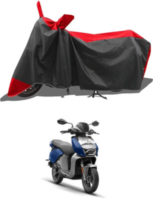 RAQTRO Waterproof Two Wheeler Cover for Hero Electric(Scooty, Red, Black)