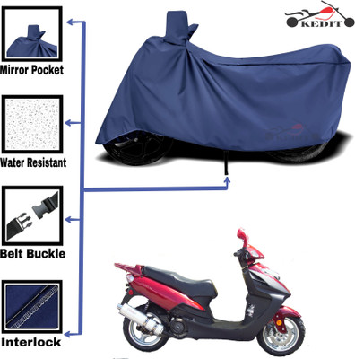 KEDIT Two Wheeler Cover for Mahindra(Flyte, Blue)