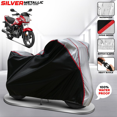 FBC Waterproof Two Wheeler Cover for Hero(Super Splendor, Silver, Multicolor)