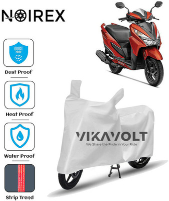 NOIREX Waterproof Two Wheeler Cover for Honda(Grazia, Silver)