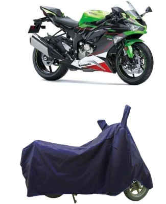 Coxtor Waterproof Two Wheeler Cover for Kawasaki(Ninja ZX-6R BS6, Blue)