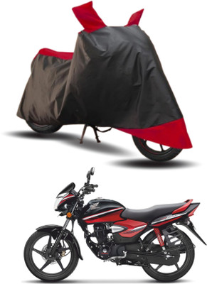KEDIT Two Wheeler Cover for Honda(CB Shine, Red, Black)