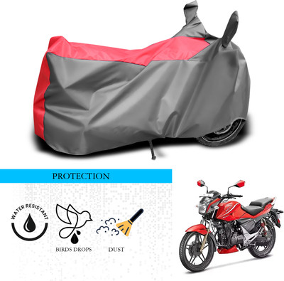 GOSHIV-car and bike accessories Waterproof Two Wheeler Cover for Hero(Xtreme Sports, Grey, Red)