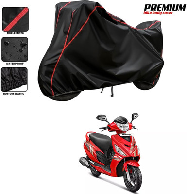 DeepShakshi AUTOMOTIVE Two Wheeler Cover for Hero(Maestro Edge 110 BS6, Black, Red)