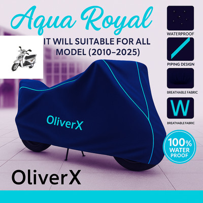 OliverX Waterproof Two Wheeler Cover for Mahindra(Gusto, Blue, Red)