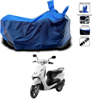 DeepShakshi AUTOMOTIVE Two Wheeler Cover for Indus(Yo Xplor, Blue)