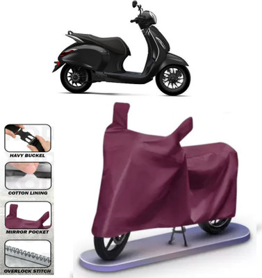 WMIZEXA Waterproof Two Wheeler Cover for Bajaj(Maroon)